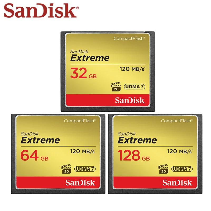 SanDisk ͽƮ ޸ ī,  UDMA-7 VPG-20, FullHD  Ʈ, ī޶ ÷ ī, 32GB, 64GB, 128GB CF ī,